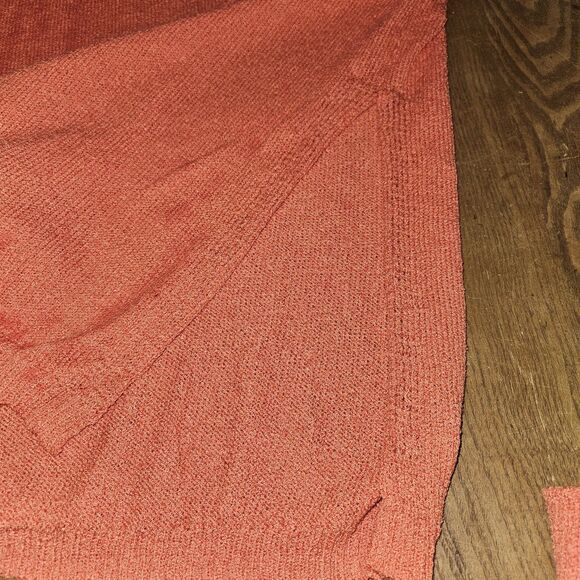 NENONA Women's XL Orange Two Piece Outfit Long Sleeve Tunic Sweater & Shorts - Picture 5 of 9